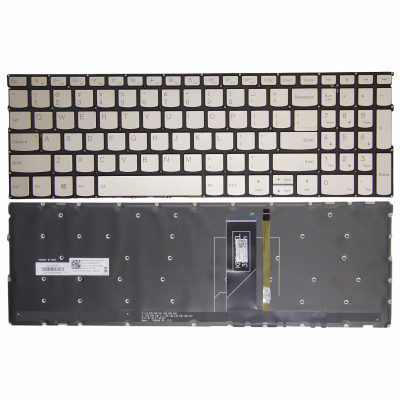 by Lenovo IdeaPad S540-15IML S540-15IWL, S740-15IRH S740 Touch-15IRH gold backlit US keyboard lock on pcspare.com - Global Laptop Parts Center
