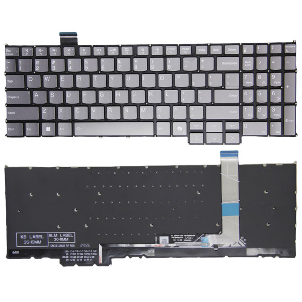 By Lenovo ThinkBook 16 G7+ SPSP، ThinkBook 16 G8 IAL IRL، رمادي خلف الظهر US keyboard AI at pcspare.com — Global Laptop Parts Center