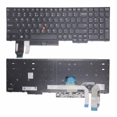by Lenovo ThinkPad E580, E585, E590, E595, L580, L590, R590, T590, black US keyboard OEM on pcspare.com - Global Laptop Parts Center