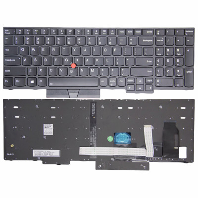 by Lenovo ThinkPad E580, E585, E590, E595, L580, L590, R590, T590, black backlit US keyboard OEM on pcspare.com - Global Laptop Parts Center