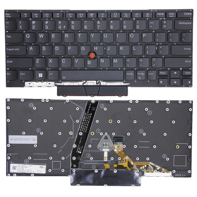 by Lenovo ThinkPad X1 Nano Gen 1, TP00123A, SN20X8223, teclado dos EUA retroiluminado original on pcspare.com - Global Laptop Parts Center