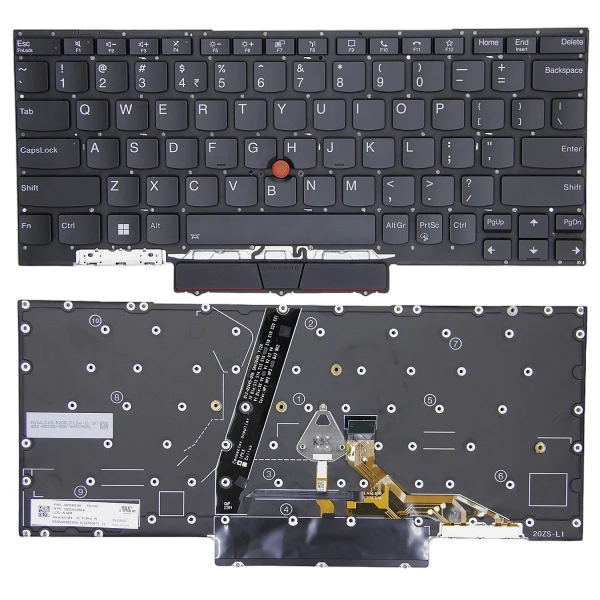 By Lenovo ThinkPad X1 Nano Gen 1, TP00123A, SN20X8223, teclado dos EUA retroiluminado original at pcspare.com — Global Laptop Parts Center