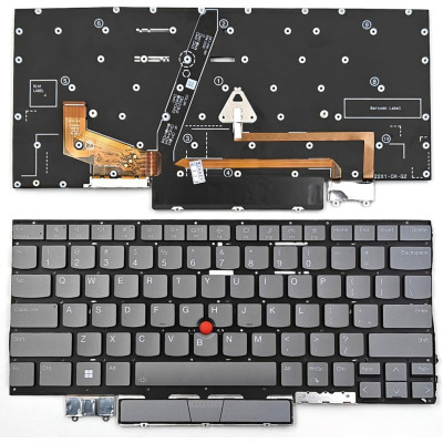 Lenovo ThinkPad X1 yoga 7th Gen 2022, X1 yoga 8th Gen 2023, backlit US keyboard