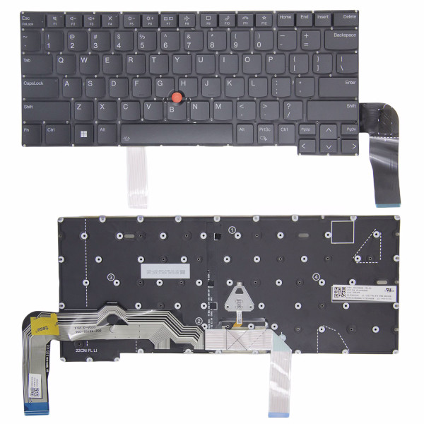 By Lenovo Thinkpad E14 Gen 5, T14s Gen 3 Gen 4 clavier américain rétroéclairé at pcspare.com — Global Laptop Parts Center