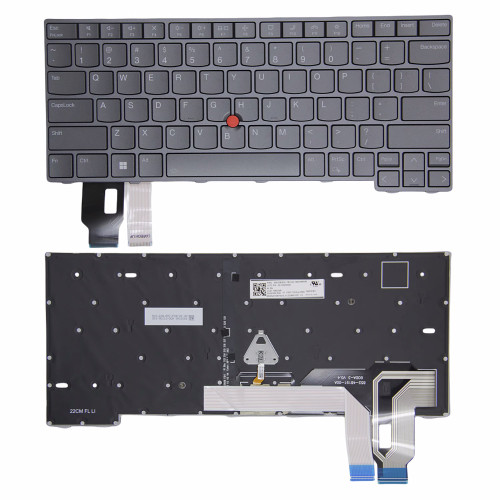 Tastiera retroilluminata grigia retroilluminata Lenovo Thinkpad T14 Gen 3 Gen 4
