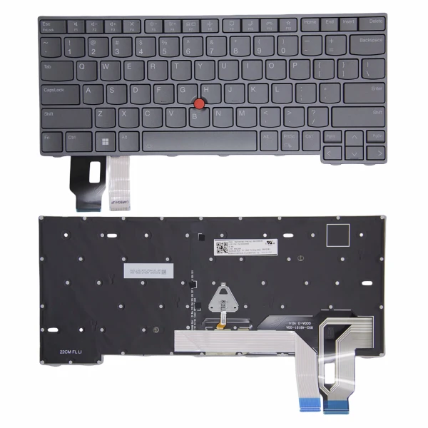 By Lenovo Thinkpad P14s Gen 3 Gen 4 gri arka aydınlatmalı ABD klavyesi at pcspare.com — Global Laptop Parts Center