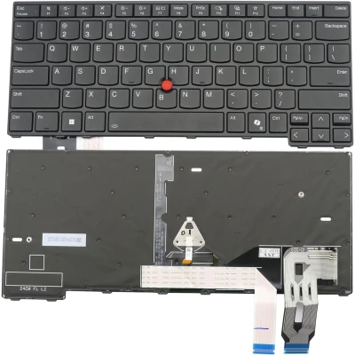 Lenovo ThinkPad L14 Gen 7 21X2 21X3 21X6 21X7 arkadan aydınlatmalı ABD klavye yapay zekası
