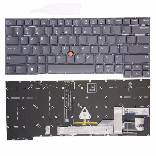 By Lenovo Thinkpad T14s Gen 2, P1 Gen 4 Gen 5 Gen 6, X1 Extreme 4th Gen 5th Gen retroiluminado teclado original de EE.UU. at pcspare.com — Global Laptop Parts Center