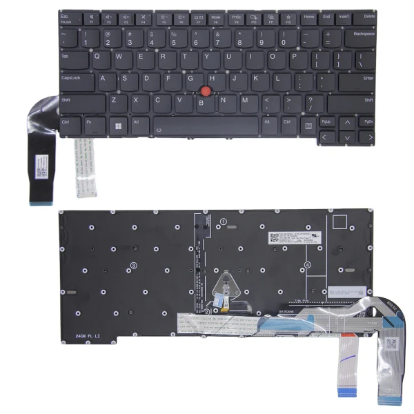 By Lenovo Thinkpad T14s Gen 5, T14s Gen 6, P1 Gen 7, με οπίσθιο φωτισμό πληκτρολόγιο ΗΠΑ at pcspare.com — Global Laptop Parts Center