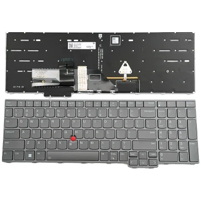 Lenovo Thinkpad P16 Gen 1, ThinkPad P16 Gen 2, tastiera americana retroilluminata grigia