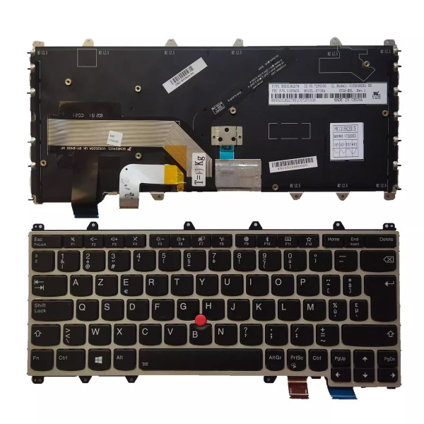 By Lenovo X380 yoga 4th yoga 370 01HX100 SN20P38796 silver backlit Belgian BE keyboard at pcspare.com — Global Laptop Parts Center