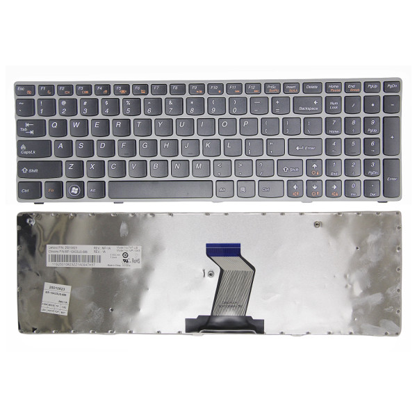 By Lenovo Z560, G570, G575, Z565, Z560A, G570A, G560, G565, gray frame US keyboard at pcspare.com — Global Laptop Parts Center