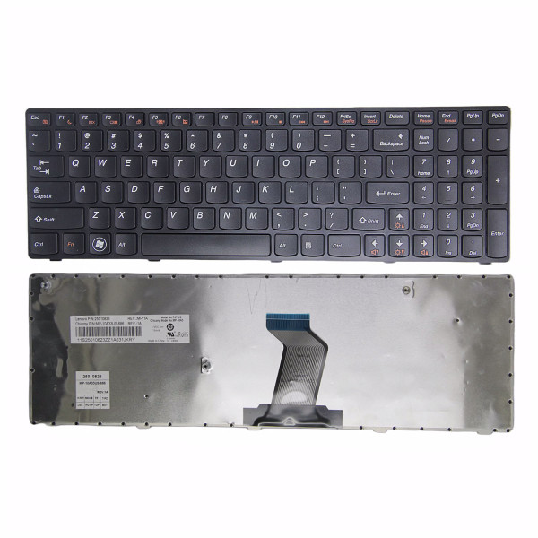 By Lenovo Z570 Z575 B570 B575 V570 V575 B590 V580 B580 black frame US keyboard original at pcspare.com — Global Laptop Parts Center