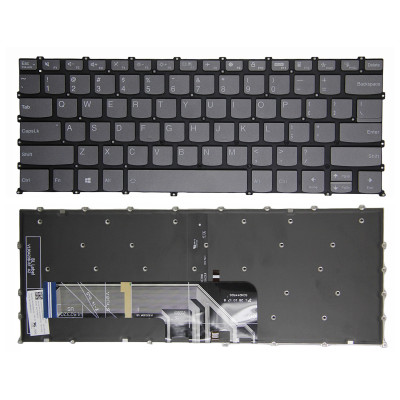 Lenovo ideapad 3 14ABA7, 5 14ABA7, 5 Pro-14ITL6, F10 blocco grigio retroilluminato US tastiera