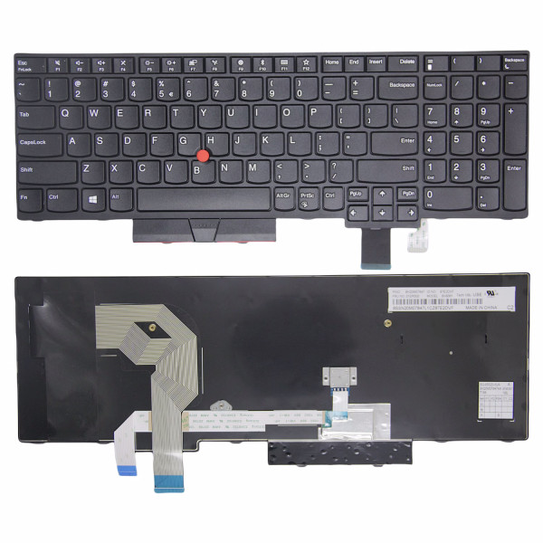 By Lenovo thinkpad T570 T580 P51S P52S with trackpoint US keyboard OEM at pcspare.com — Global Laptop Parts Center