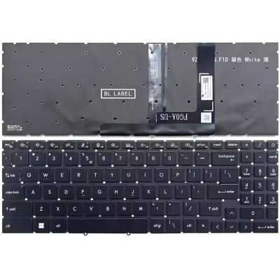 MSI Creator 16 AI Studio A1V, A1VHG, A1VIG, teclado estadounidense con retroiluminación blanca