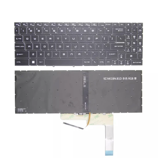 By MSI Katana 17 B11U, B11UCX, MS-17L2, hitam RGB backlit US keyboard at pcspare.com — Global Laptop Parts Center
