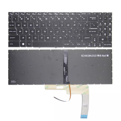 MSI Katana GF66 GF76 Pulse GL76 GL66 Stealth GS77 MS-17L3 MS-1584 MS-1583 لا يُغيت US keyboard