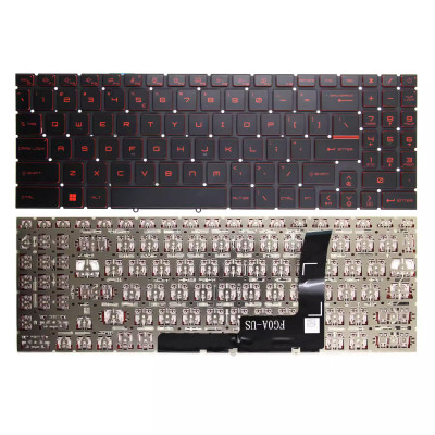 by MSI Katana GF66 GF76 Pulse GL76 GL66 Stealth GS77 MS-17L3 MS-1584 MS-1583 tastiera rossa degli Stati Uniti on pcspare.com - Global Laptop Parts Center