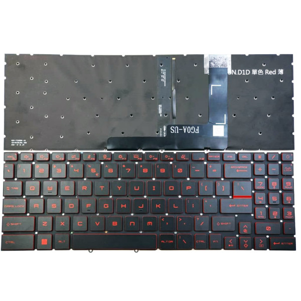 By MSI Katana GF66 GF76 Pulse GL76 GL66 Stealth GS77 MS-17L3 MS-1584 MS-1583 أولاً - مقدمـة US keyboard at pcspare.com — Global Laptop Parts Center
