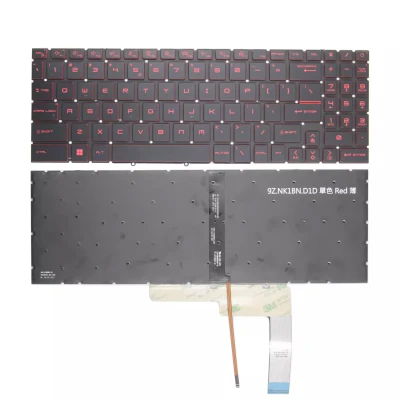 MSI Katana 17 B11U, B11UCX, MS-17L2, tastiera rossa retroilluminata US