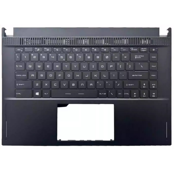 By MSI Stealth 15 A13VF, MS-16V6, GS67, RGB backlit palmrest de teclado dos EUA at pcspare.com — Global Laptop Parts Center