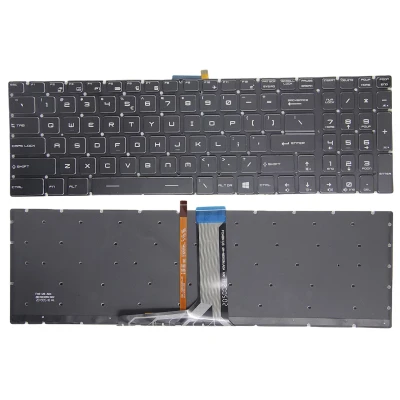 MSI Creator 17, A10SE, A10SF, A10SFS, A10SGS, B11UE, B11UH, B11UG, MS-17G3, MS-17M1, ASV melnais atpakaļskata tastatūra