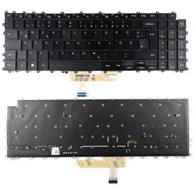 Samsung 950XDB, NT950XDB, NP950XDB, backlit German DE keyboard black Dual fan version
