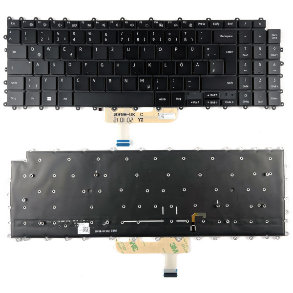By Samsung 950XDB, NT950XDB, NP950XDB, rétroéclairé Allemand DE clavier noir Version dual fan at pcspare.com — Global Laptop Parts Center