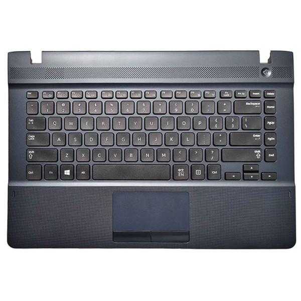 By Samsung NP300E4E, NP270E4V, NP275E4V, NP270E4E, NP271B4E, Backlit US Keyboard Palmrest blue at pcspare.com — Global Laptop Parts Center