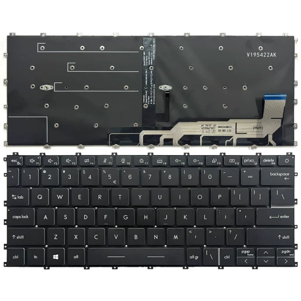 By MSI Summit E13 Flip Evo A12MT A13MT A11MT backlit US toetsenbord at pcspare.com — Global Laptop Parts Center