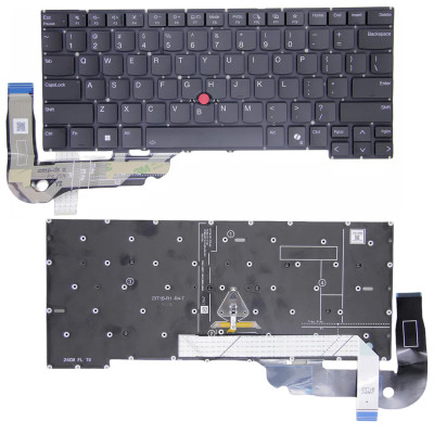 Lenovo thinkpad T14P Gen 2 Gen 3 / P1 Gen 7 Gen 8 US Backlit Keyboard, Black