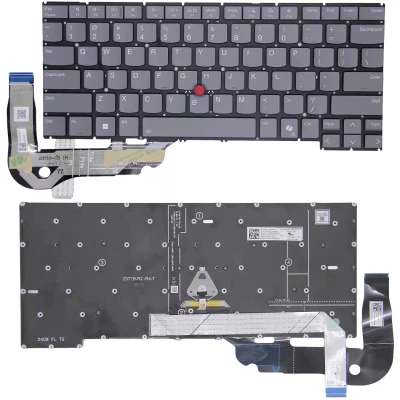 Lenovo Thinkpad E14 Gen 7 Gen 8 arka aydınlatmalı ABD klavyesi AI gri