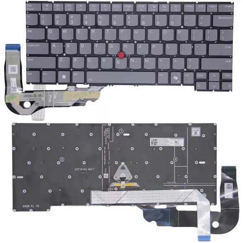 Lenovo Thinkpad T14s Gen 6 met achtergrondverlichting met het Amerikaanse toetsenbord AI-grijs