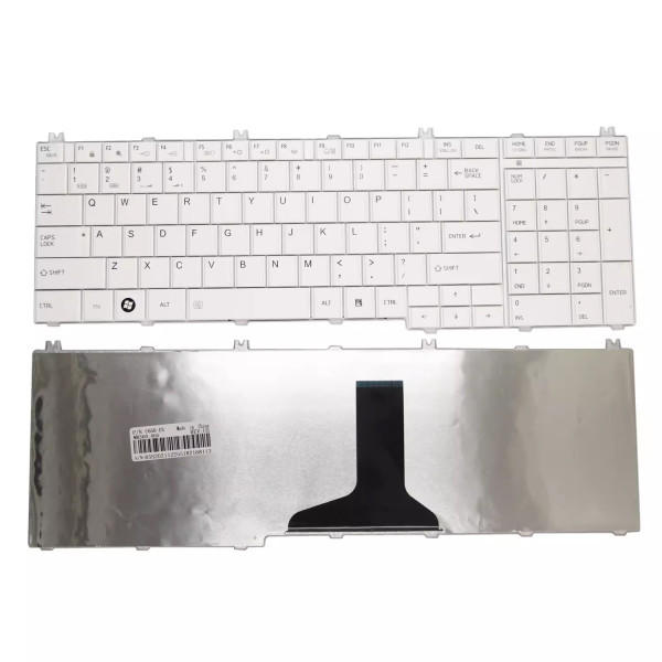 By Toshiba C650 L650 L660 L655 L750 L755 C655 C660 белый американский клавиатурный OEM at pcspare.com — Global Laptop Parts Center