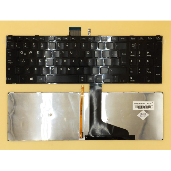 By TOSHIBA S50-A S55-A L70-A L70-B L75-A L75-B C75-A C70-A C70-B backlit Latin LA keyboard at pcspare.com — Global Laptop Parts Center