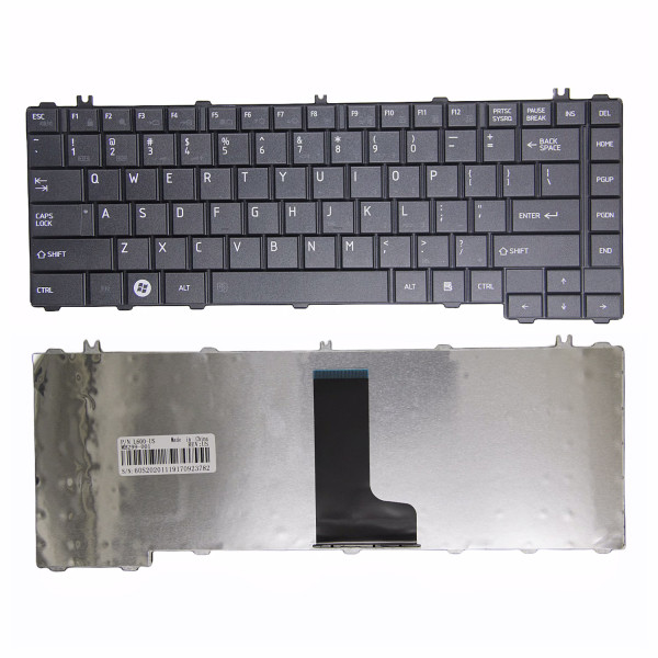 By Toshiba Satellite L600 L605 L630 L640D C600D C605 C640 C630 L605 black matte US keyboard OEM at pcspare.com — Global Laptop Parts Center