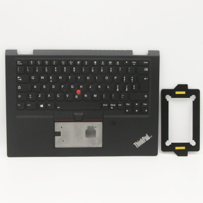 ThinkPad X390 yoga fingerprint hole backlit Italian IT keyboard palmrest