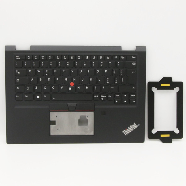 By ThinkPad X390 yoga fingerprint hole backlit Italian IT keyboard palmrest at pcspare.com — Global Laptop Parts Center