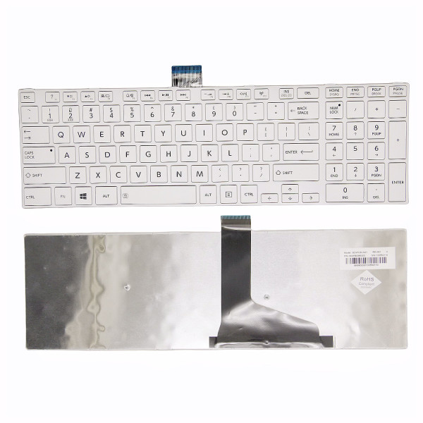 By Toshiba L50-A L55 S50-A белая клавиатура США at pcspare.com — Global Laptop Parts Center