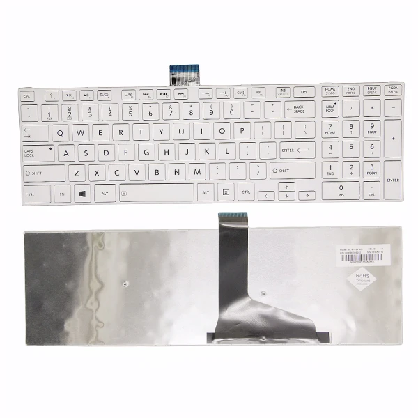 By Toshiba L50-A L55 S50-A white US keyboard at pcspare.com — Global Laptop Parts Center