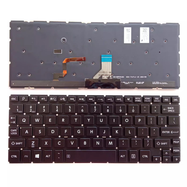 By Toshiba Satellite Radius L15W L15W-B L15W-B0301SM SL backlit US keyboard at pcspare.com — Global Laptop Parts Center