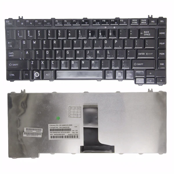 By Toshiba L300 L311 A200 A300 L510 L515 L310 L315 M300 K33 μαύρο γυαλιστερό πληκτρολόγιο των ΗΠΑ at pcspare.com — Global Laptop Parts Center