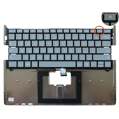 Microsoft Surface Laptop1 2 1769 1782 1770 1772 1790 US toetsenbord lichtgrijs