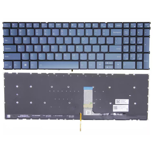 By Lenovo yoga Pro 9 16IAH10 16IMH9 16IRP8 16IRP8, hintergrundbeleuchtete US-Tastatur blau at pcspare.com — Global Laptop Parts Center