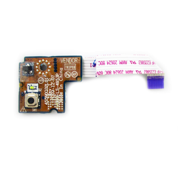 By HP ELITEBOOK 8540W 8540P LS-4953P Power Button Board Cable at pcspare.com — Global Laptop Parts Center