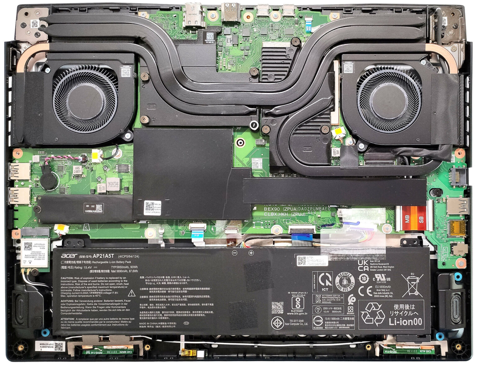 How to replace and fix Acer Nitro 16 AN16-41 AN16-42 4-Zone RGB Backlit US keyboard (ACER AN16-42)