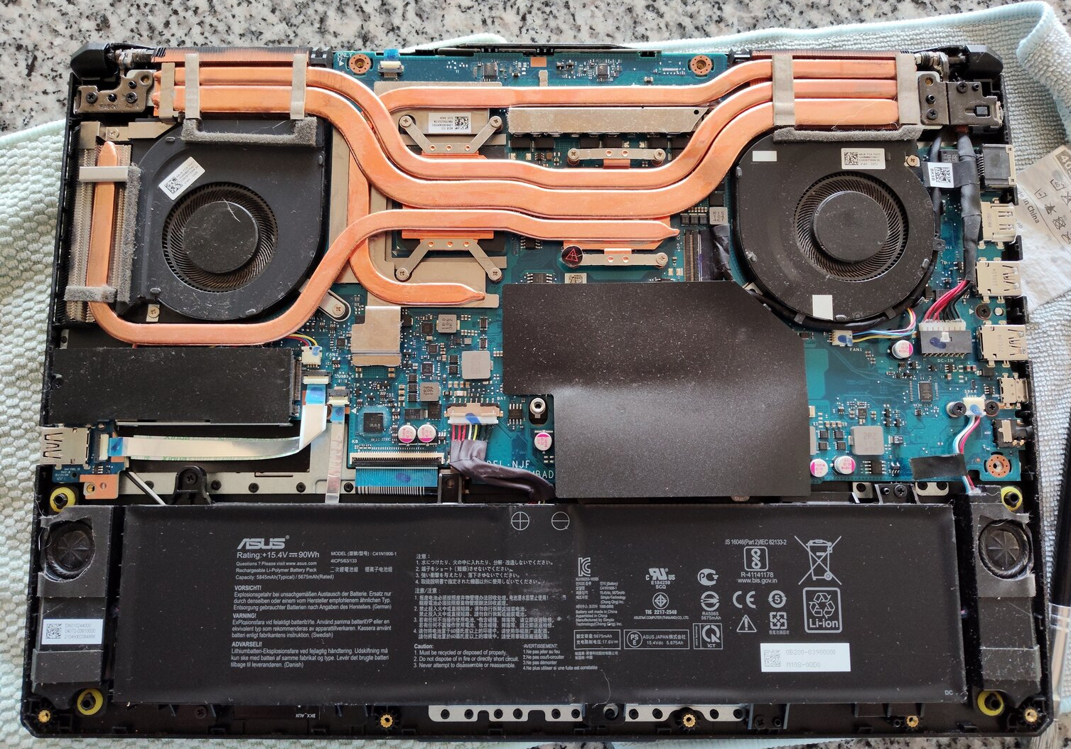 How to replace and fix ASUS FX506 FA506 FA706 SATA DD0BKXHD011 HDD Cable Hard disk drive (FA506QM)